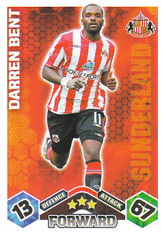 Darren Bent Sunderland 2009/10 Topps Match Attax #286
